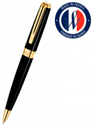 Ручка шариковая Waterman Exception Slim (S0636960) Black GT M синие чернила подар.кор.