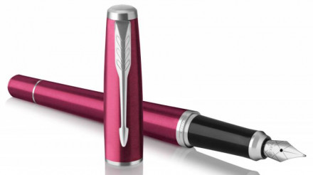 Ручка перьевая Parker Urban Core F309 (1931599) Vibrant Magenta CT F перо сталь нержавеющая подар.кор.