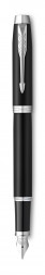 Ручка перьевая Parker IM Essential F319 (2143637) Matte Black CT F перо сталь нержавеющая подар.кор.