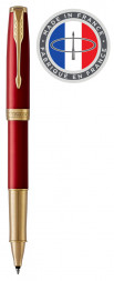 Ручка роллер Parker Sonnet Core T539 (1948085) LaqRed GT F черные чернила подар.кор.
