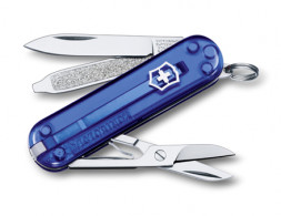 Victorinox Нож-брелок CLASSIC 58 мм. синий полупрозрачный  0.6223.T2