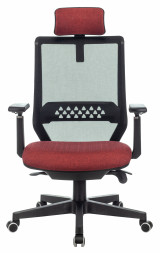 Кресло руководителя Бюрократ EXPERT сетка/ткань с подголов. крестовина пластик