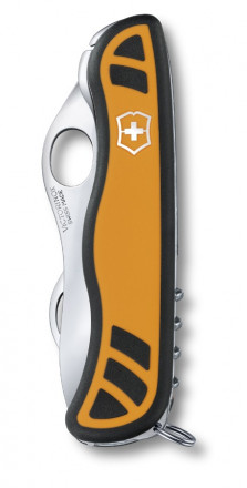 Victorinox Нож охотника с фиксатором лезвия Hunter XS (с петлей на лезвии) 111 мм/ оранжево-черный  0.8331.MC9