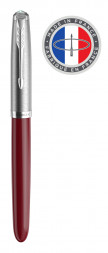 Ручка перьевая Parker 51 Core (2123496) Burgundy F перо сталь нержавеющая подар.кор.