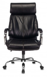 Кресло T-9904NSL черный Leather Venge Black искусственная кожа крестовина металл хром