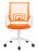 Кресло Бюрократ CH-W695NLT сетка/ткань крестовина пластик пластик белый