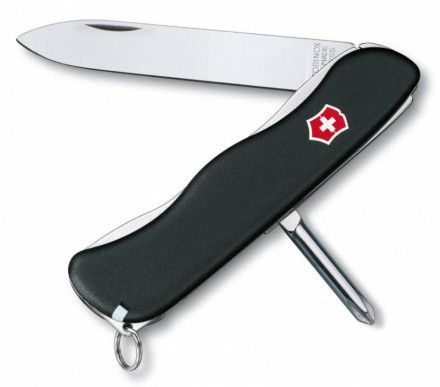 Victorinox Нож для спецслужб с фиксатором лезвия и отвертки SENTINEL 111 мм/ черный  0.8423.3