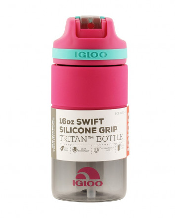 Бутылка-поильник для воды 473 мл Igloo Swift Silicone 16