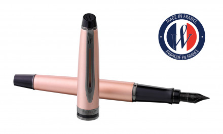 Ручка перьевая Waterman Expert DeLuxe (2119261) Metallic Rose Gold RT F перо сталь нержавеющая подар.кор.