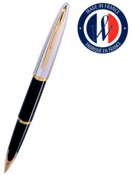 Ручка перьевая Waterman Carene De Luxe (S0699920) Black Silver GT F перо золото 18K подар.кор.