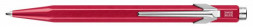 Ручка шариковая Carandache Office Popline Metal-X (849.780) Red Metallic M синие чернила подар.кор.