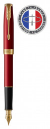 Ручка перьевая Parker Sonnet Core F539 (1931473) LaqRed GT F перо сталь нержавеющая/позолота подар.кор.