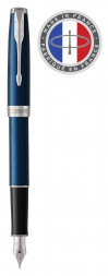 Ручка перьевая Parker Sonnet Core F539 (1945363) LaqBlue CT F перо сталь нержавеющая подар.кор.