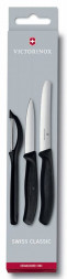 Набор ножей кухон. Victorinox Swiss Classic Paring (6.7113.31) компл.:3шт черный карт.коробка