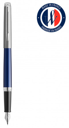 Ручка перьевая Waterman Hemisphere (2146616) Matte SS Blue CT F перо сталь нержавеющая подар.кор.