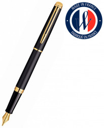 Ручка перьевая Waterman Hemisphere (S0920710) Matte Black GT F перо сталь нержавеющая/позолота 23К подар.кор.