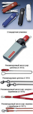 Victorinox Нож-брелок CLASSIC 58 мм. черный  0.6223.3