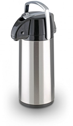 Термос LaPlaya Lever Action Style Pump Pot 2,2l steel, black пневмонасос  со стеклянной  колбой и поворотным основанием, арт. 560015