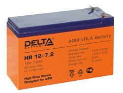 Свинцово-кислотный аккумулятор DELTA HR 12-7.2 (7.2 A\ч, 12 В)