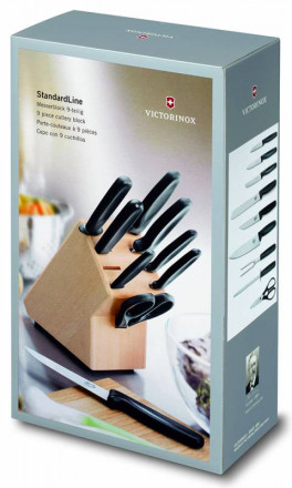 Набор ножей кухон. Victorinox Standart (5.1193.9) черный подар.коробка