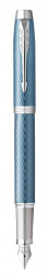 Ручка перьевая Parker IM Premium F318 (2143651) Blue Grey CT F перо сталь нержавеющая подар.кор.