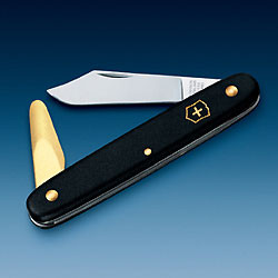 Victorinox Садовый нож 100 мм черный 1.9110