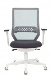Кресло MC-W611N темно-серый TW-04 38-417 сетка/ткань крестовина пластик пластик белый