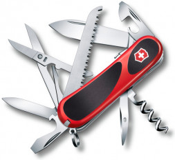 Нож перочинный Victorinox EvoGrip S17 (2.3913.SCB1) красно-черный блистер 15 функций пластик/сталь