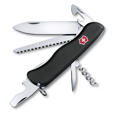 Victorinox Нож для спецслужб с фиксатором лезвия FORESTER 111 мм черный 0.8363.3