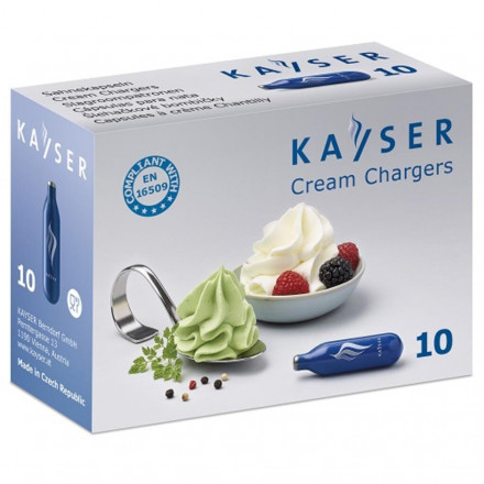 Баллончик для сифона для взбивания сливок (N2O) 10 шт/уп KAYSER