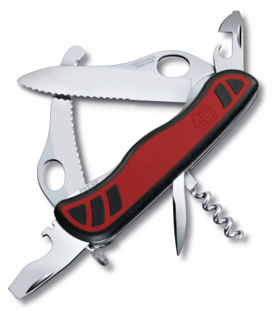 Victorinox Нож для спецслужб с фиксатором лезвия DUAL PRO 111 мм/ красный с черным , серейторная заточка, 0.8371.MWC