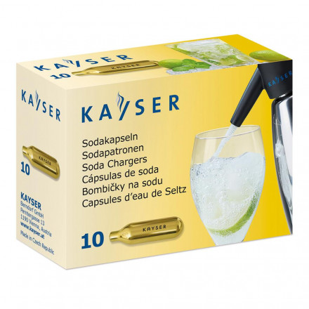 Баллончики для сифона для газирования воды (CO2) 10 шт/уп KAYSER