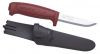 Нож Mora Basic 511 (12147) стальной разделочный лезв.91мм прямая заточка бордовый