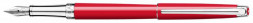 Ручка перьевая Carandache Leman Slim (4791.760) Scarlet red RH F перо золото 18K с родиевым покрытием подар.кор.