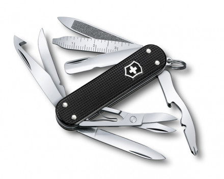 Нож перочинный Victorinox MiniChamp 0.6381.23 58мм алюминиевая рукоять черный