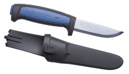 Нож Mora Pro S (12242) стальной разделочный лезв.91мм прямая заточка черный/синий