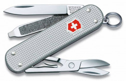 Victorinox Нож-брелок ALOX 58 мм. серебристый супертонкий  0.6221.26
