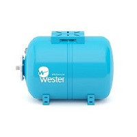 Мембранный бак для водоснабжения горизонтальный Wester WAO50, 0-14-0970           