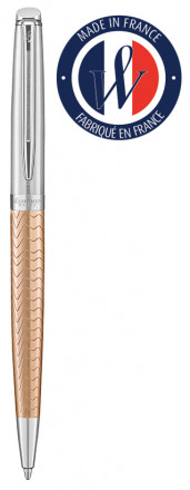 Ручка шариковая Waterman Hemisphere Deluxe (2043234) Rose Wave CT синие чернила подар.кор.