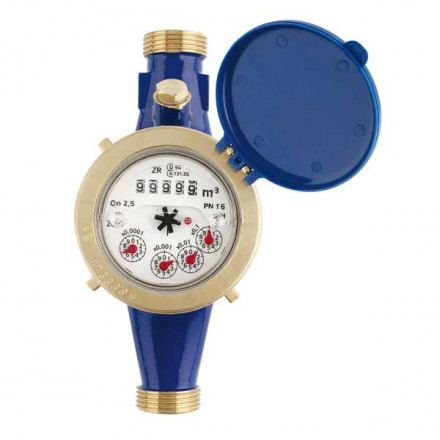 Домовой счетчик воды MTK-N, 40°C, DN 15, Qn 1,5, L 165 mm, без присоед.