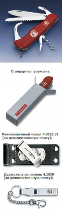 Victorinox Солдатский нож с фиксатором лезвия EQUESTRIAN красный  0.8883