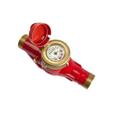 Домовой счетчик воды СВГДИ Миномесс М, 90°C, DN 25, Qn 3,5, L 260 mm, с имп. (10 или 100L/Imp.), с присоед.