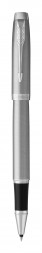 Ручка роллер Parker IM Essential T319 (2143633) Brushed Metal CT F черные чернила подар.кор.