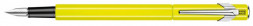 Ручка перьевая Carandache Office 849 Fluo (841.470) желтый флуоресцентный F перо сталь нержавеющая подар.кор.
