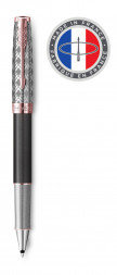 Ручка роллер Parker Sonnet Premium T537 (2119790) Metal Grey PGT F черные чернила подар.кор.