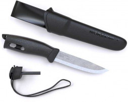 Нож Mora Companion Spark (13567) стальной разделочный лезв.104мм черный