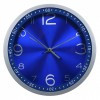 Часы настенные аналоговые Бюрократ WallC-R05P D30.5см синий