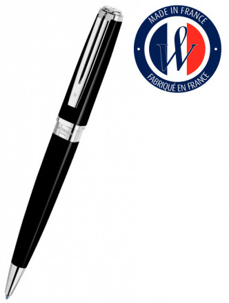 Ручка шариковая Waterman Exception Slim (S0637040) Black ST M синие чернила подар.кор.