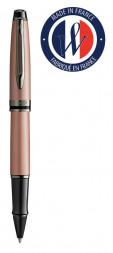Ручка роллер Waterman Expert DeLuxe (2119264) Metallic Rose Gold RT F черные чернила подар.кор.