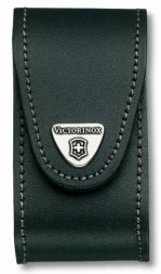 Чехол Victorinox 4.0521.3B1 кожаный с застежкой Velkro для ножей 91мм 5-8 уровней в блистере черный